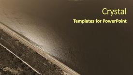  Presentation with hydroelectric - Cool new presentation with storage-pool-of-hydroelectric-station backdrop and a tawny brown colored foreground