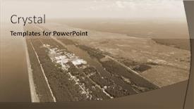  Presentation with hydroelectric - Audience pleasing PPT theme consisting of storage-pool-of-hydroelectric-station backdrop and a soft green colored foreground