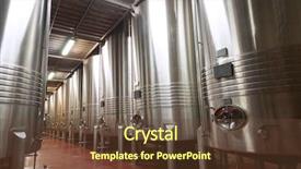  Presentation with fermentation - Amazing presentation design having storage tank - huge metal reservoirs backdrop and a tawny brown colored foreground