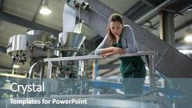  Presentation with tank storage - Beautiful presentation featuring storage tank at drinks production backdrop and a seafoam green colored foreground
