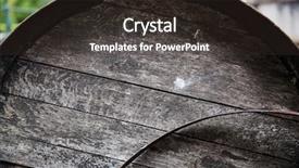  Presentation with winery - Cool new presentation theme with storage winery container and object concept - close up of old wooden barrel outdoors backdrop and a tawny brown colored foreground