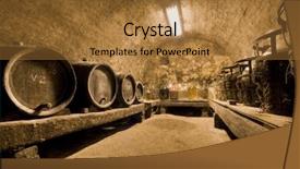  Presentation with wine store - Colorful PPT theme enhanced with store atmosphere - hdri of a wine cave backdrop and a gold colored foreground