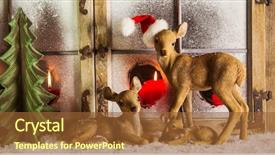  Presentation with merry christmas - Presentation theme with store atmosphere - merry christmas time red white background and a tawny brown colored foreground