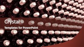  Presentation with cellar - Beautiful PPT layouts featuring logistics - cranes in a harbor large backdrop and a coral colored foreground