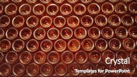  Presentation with cellar - Beautiful presentation theme featuring store atmosphere - stacked up wine bottles backdrop and a tawny brown colored foreground