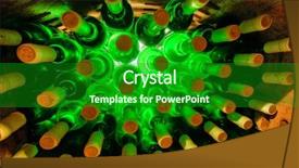  Presentation with wine case stack - Audience pleasing PPT layouts consisting of store atmosphere - stacked up wine bottles backdrop and a  colored foreground