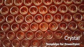  Presentation with cellar - PPT layouts featuring store atmosphere - stacked up wine bottles background and a  colored foreground