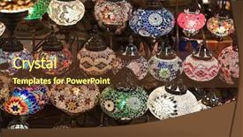  Presentation with lamps - Slides enhanced with store atmosphere - traditional turkish lamps background and a tawny brown colored foreground