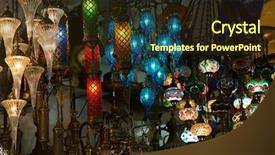  Presentation with lamps - Colorful PPT layouts enhanced with store atmosphere - traditional turkish lamps backdrop and a wine colored foreground