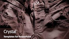  Presentation with closeup of sugarcane plants - Theme enhanced with store atmosphere - weathered jeans crotch closeup background and a  colored foreground