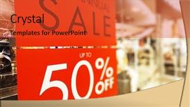  Presentation with road stop sign - Theme consisting of store discount sign background and a red colored foreground