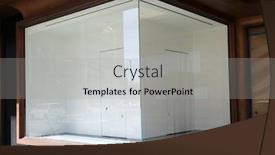  Presentation with customers - Slide set consisting of store-display-window-an-empty background and a light gray colored foreground