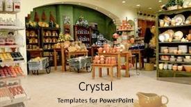  Presentation with interior decorating home - Presentation theme with store displays - interior and decoration background and a coral colored foreground