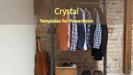  Presentation with interior - Presentation with store room - modern wooden rack background and a tawny brown colored foreground