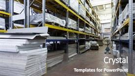  Presentation with cold storage warehouse - Presentation design having houston hermann park pioneer memorial background and a  colored foreground.