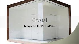  Presentation with empty - Beautiful slide deck featuring store-window-an-empty-store backdrop and a light gray colored foreground