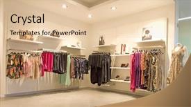  Presentation with retail store - Beautiful presentation theme featuring store backdrop and a lemonade colored foreground