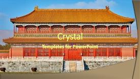  Presentation with forbidden city - Theme enhanced with storehouse imperial palace forbidden city background and a red colored foreground