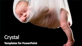  Presentation with old days - Theme featuring stork baby package 14 days background and a black colored foreground