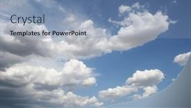  Presentation with jesus calm storm - Presentation theme enhanced with storm-brewing-sky background and a light blue colored foreground