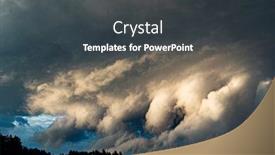  Presentation with cyclone - Colorful slide set enhanced with storm-cyclone-over-summer-forest backdrop and a dark gray colored foreground