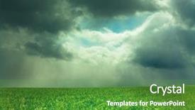  Presentation with storm - Audience pleasing presentation theme consisting of storm is near backdrop and a tawny brown colored foreground