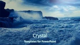  Presentation with pacific - Beautiful theme featuring storm on pacific ocean on pacific ocean backdrop and a ocean colored foreground