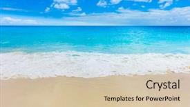  Presentation with storm - Colorful slide set enhanced with storm splashing waters backdrop and a soft green colored foreground