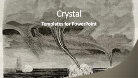  Presentation with paris - Beautiful presentation theme featuring storm water - waterspouts old illustration by unidentified backdrop and a gray colored foreground