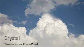  Presentation with thunderstorm - Audience pleasing theme consisting of stormy-clouds-in-the-blue backdrop and a light gray colored foreground