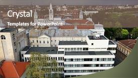  Presentation with romania - PPT theme enhanced with stormy clouds over arad romania background and a violet colored foreground