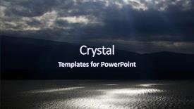  Presentation with clouds - Amazing slide deck having stormy clouds over garda lake backdrop and a wine colored foreground