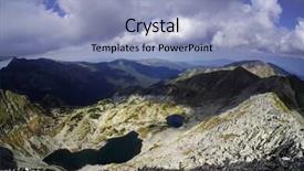  Presentation with stormy sky and dark clouds - Theme enhanced with stormy clouds over retezat mountains background and a light blue colored foreground