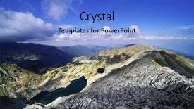  Presentation with clouds - Amazing PPT layouts having stormy clouds over retezat mountains backdrop and a light blue colored foreground