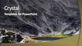  Presentation with clouds - Cool new theme with stormy clouds over retezat mountains backdrop and a dark gray colored foreground