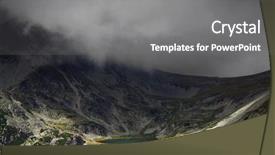  Presentation with clouds - PPT layouts enhanced with stormy clouds over retezat mountains background and a gray colored foreground