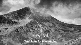  Presentation with clouds - Slide set enhanced with stormy clouds over retezat mountains background and a gray colored foreground