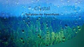  Presentation with rain clouds - Presentation theme enhanced with stormy-forest-in-mountains-pine background and a  colored foreground