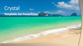  Presentation with divine - PPT layouts consisting of stormy-scene-divine-coastline background and a teal colored foreground