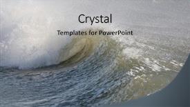  Presentation with stormy sea - Presentation enhanced with stormy sea background and a light gray colored foreground