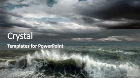  Presentation with storm - Beautiful PPT layouts featuring stormy skies - view of storm seascape backdrop and a gray colored foreground