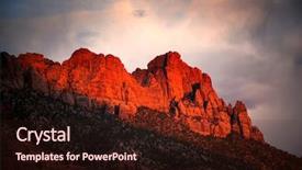  Presentation with sky - Slide deck with stormy sky in zion national background and a wine colored foreground