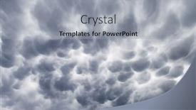  Presentation with storm clouds - PPT layouts enhanced with stormy-sky-with-menacing-mammatus background and a light gray colored foreground