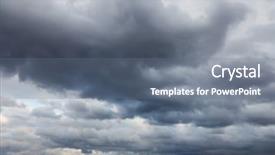  Presentation with storm - Amazing slide set having stormy sky backdrop and a gray colored foreground