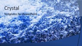  Presentation with splashing - Slides consisting of stormy weather - closeup of drops and splashing background and a light blue colored foreground