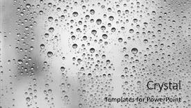  Presentation with rain - Cool new presentation design with stormy weather - rain drops texture backdrop and a light gray colored foreground