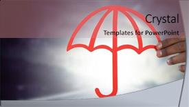  Presentation with stormy sky and dark clouds - Audience pleasing theme consisting of stormy weather with graph backdrop and a  colored foreground