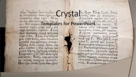  Presentation with old brown paper texture - Audience pleasing presentation theme consisting of bible story - textured old book's paper isolated backdrop and a soft green colored foreground