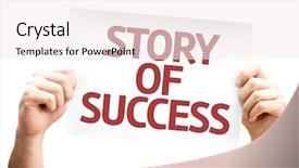  Presentation with story - PPT theme having story of success card isolated background and a sky blue colored foreground