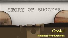  Presentation with story - Theme consisting of story of success background and a tawny brown colored foreground